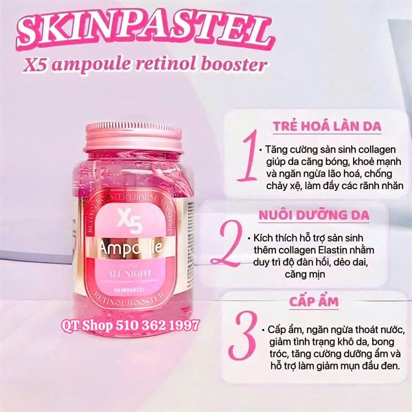 Serum tinh chất ampoule X5 retinol all night hủ hồng