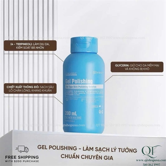 Pharmesthetics - Conapidil Gel Polishing Cleanser-200ml - Sữa Rửa Mặt Làm Sạch Sâu, Dịu Nhẹ Cho Làn Da Nhạy Cảm