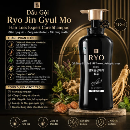 RYO - Dầu Gội Premium Hair Loss Expert Care Shampoo - 490ml - EXP 2027.12