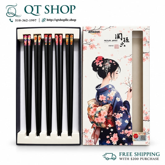 Set 10 Đôi Đũa Kháng Khuẩn Nezumi Japan