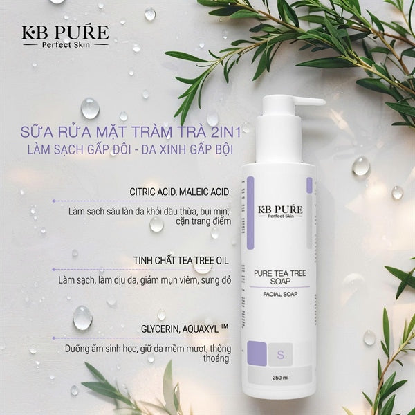 KB Pure - SRM Sữa Rửa Mặt Tea Tree - 250ml