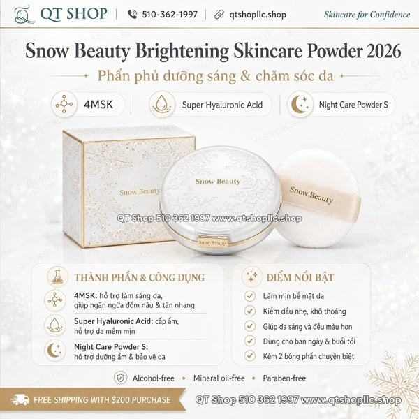 SHISEIDO - Phấn Phủ Snow Beauty Brightening Skincare Powder 2026 Japan - 25gr (Rách Hộp)