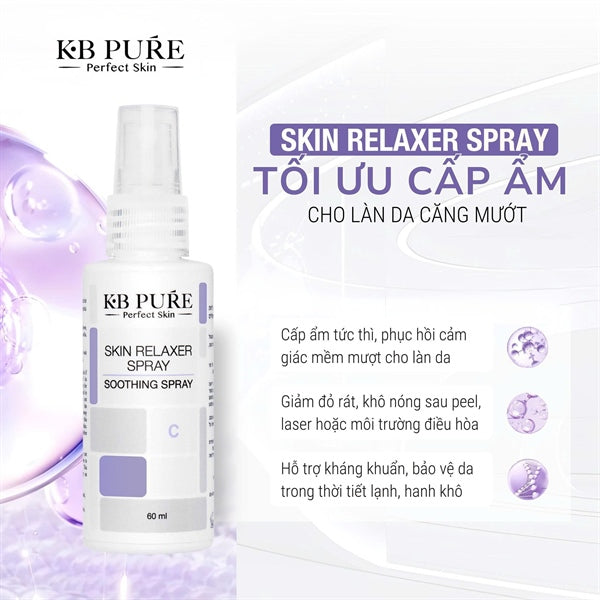 KB Pure - Skin Relaxer Spray 60ml - Phục Hồi - Dịu Da Khẩn Cấp - 63$