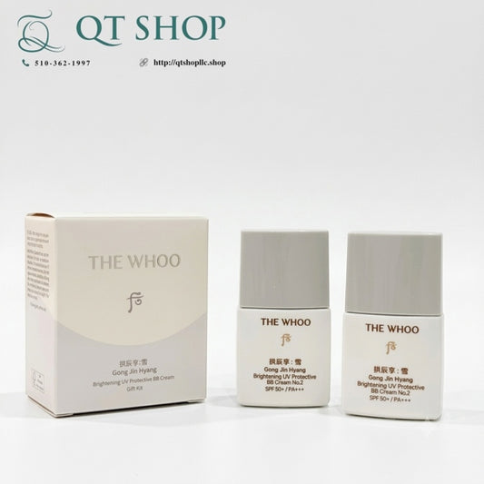 THE WHOO - Set Kem Nền BB Whoo Trắng - 13ml x 2 lọ - Tông số 2 - EXP 202804