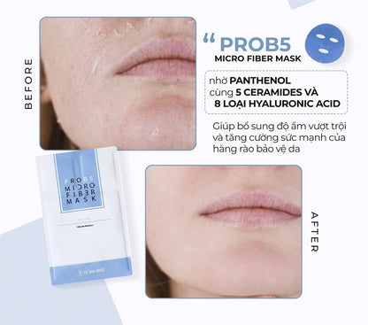 @ BEBALANCE - MICROFIBER Mask Xanh Dương PRO B5 Phục Hồi - 10 ea