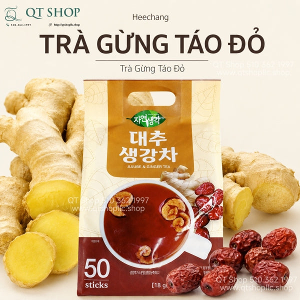 Trà Gừng Táo Đỏ HQ - 50 gói - EXP 20280119