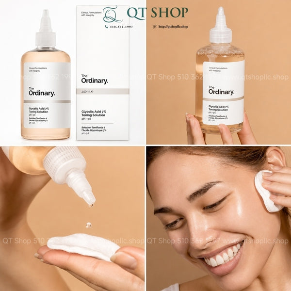 THE ORDINARY - Toner AHA Glycolic Acid 7% Toning Solution - 240ml - EXP 202810
