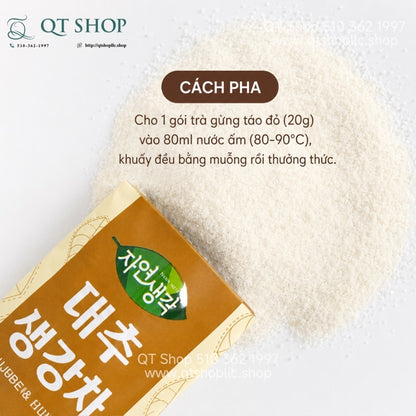 Trà Gừng Táo Đỏ HQ - 50 gói - EXP 20280119