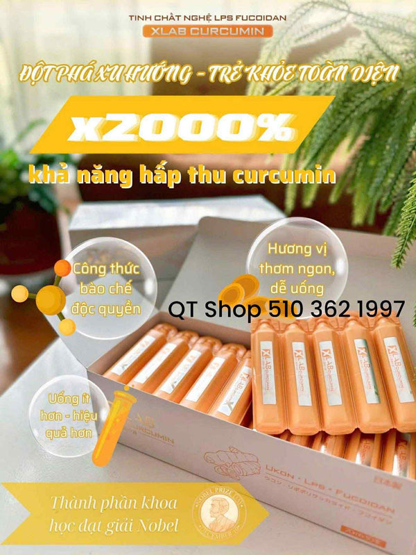 Tinh chất nghệ nano Xlab Curcumin Ukon LPS Fucoidan
