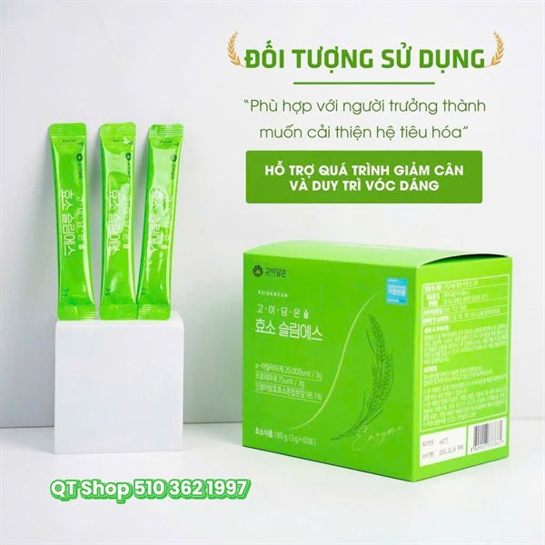BỎ HỘP - Bột Men Enzyme Giảm Cân Goidameun - 60 gói - EXP 202709