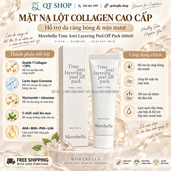 MOREBELLA - Mask Lột Collagen Time Anti Layering Peel-Off Pack - 60ml - EXP 202903