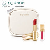 THE WHOO - Son Dưỡng Whoo màu Đỏ Rượu - tặng bóp Trắng kèm mini son Kem