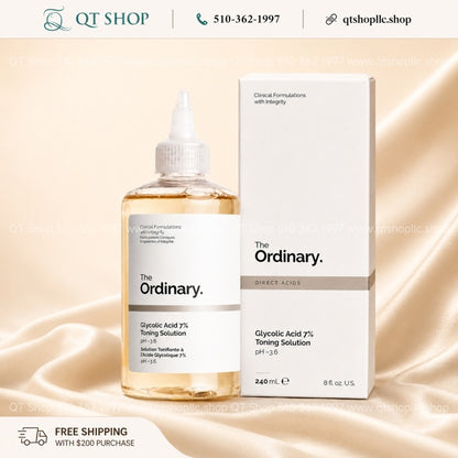 THE ORDINARY - Toner AHA Glycolic Acid 7% Toning Solution - 240ml - EXP 202810