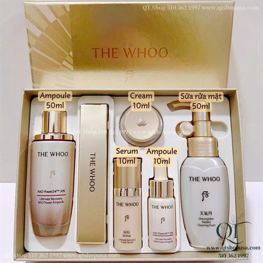 THE WHOO BICHUP - Set Bichop Ultimate Recovery NAD Power Ampoule - 50ml - MỚI - EXP 2029