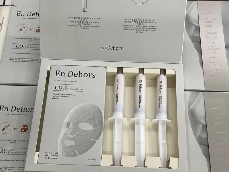 BỎ HỘP - Set Thải Độc - En Dehors CO2 Poreless - 3 mask + 3 ống- EXP 202802
