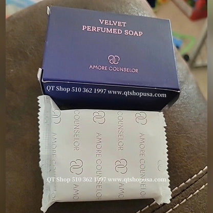AMORE - Xà Bông Cục Amore Counselor Velvet Perfumed Soap - Màu Tím 80g