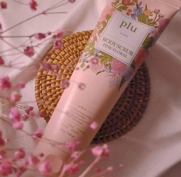 PLU - TDC Tẩy Tế Bào Chết Body Scrub Pink Floral - HỒNG - 200ml - EXP 202706