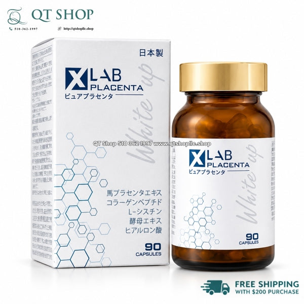 XLAB - Placenta Viên Uống Trắng Da Japan - 90 Viên - EXP 202704 - 75$
