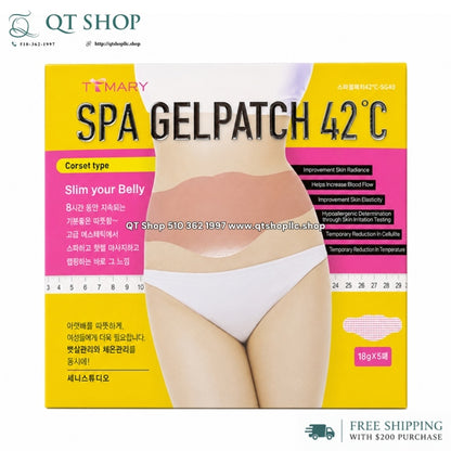 TTMARY- Dán Bụng Spa Gel Patch 42°C (Không có lỗ rốn) - 5ea MỚI