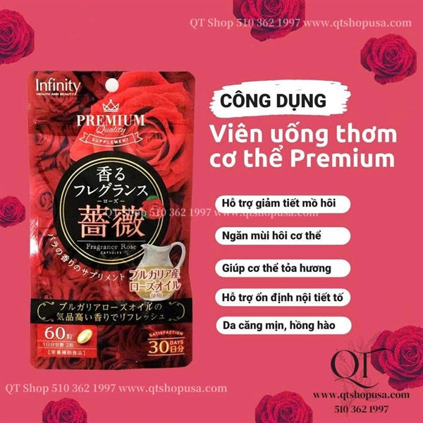 Viên Uống thơm cơ thể - 60 ngày - Japan - EXP 202802