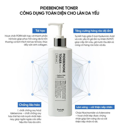 DOCLAB - Pidebenone Toner DNA Cá Hồi - 508ml - EXP 202803