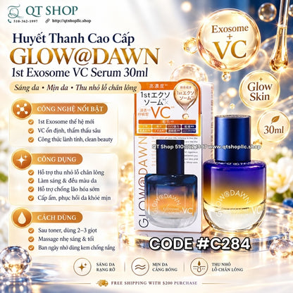 GLOW@DAWN - Huyết Thanh Cao Cấp 1st Exosome VC Serum Japan - 30ml