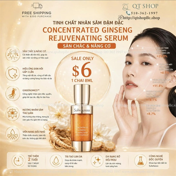 Mini Tinh Chất nhân Sâm Sulwhasoo 8ml - EXP 202808