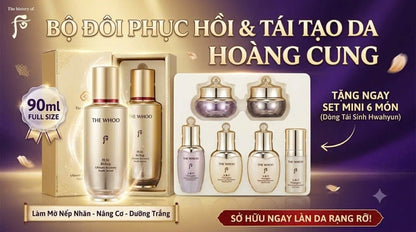 THE WHOO - Bichup Ultimate Recovery Youth Serum - Serum Bichop 90ml tặng kèm Set Mini 6sp