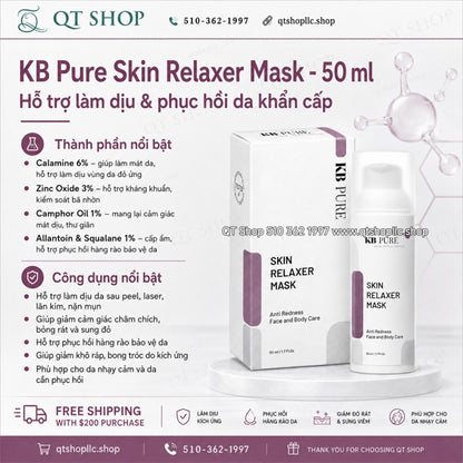 KB Pure - Skin Relaxer Mask 50ml - Kem Mặt nạ phục hồi & làm dịu da khẩn cấp