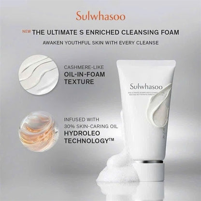 Sulwhasoo - Mini SRM Thông Đỏ New 40g THE ULTIMATE S ENRICHED CLEANSING FOAM - EXP 202809