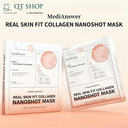 MEDIANSWER - Mặt Nạ Thạch Real Skin Fit Collagen Nanoshot - CAM - 5ea - EXP 2028