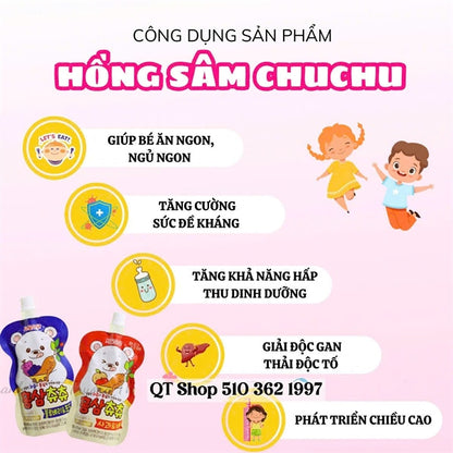 *LM 3* - Kids - Chuchu Xanh 10 ea - BỎ HỘP - exp 2027.05