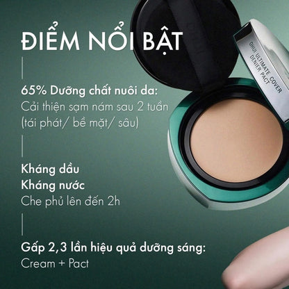 Phấn Tươi OHUI Xanh Ultimate Cover Denier Pact Tông #23 -Hộp 15g+1 lõi refill 15g - EXP 202905