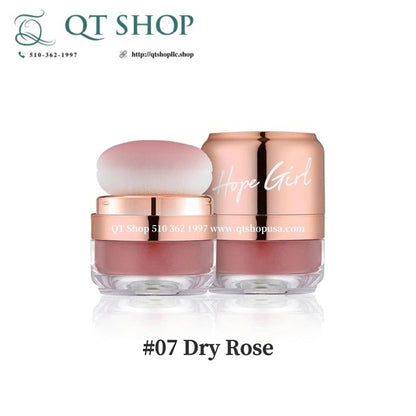 HOPEGIRL - Phấn Má Hồng 3D Powder Blusher - Màu #07 Dry Rose - EXP 20271110