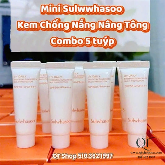 Mini Sulwhasoo KCN Tone up - Combo 5 tuýp x 10ml - EXP 202704