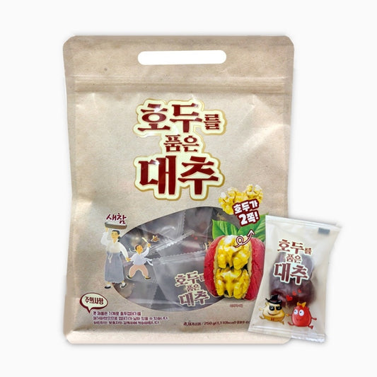 Táo Đỏ Kẹp Hạt Óc Chó HQ - 250gr - EXP 202707