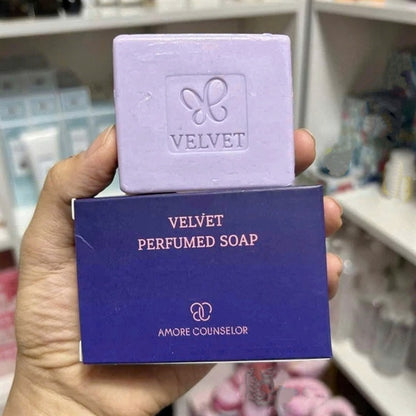 AMORE - Xà Bông Cục Amore Counselor Velvet Perfumed Soap - Màu Tím 80g