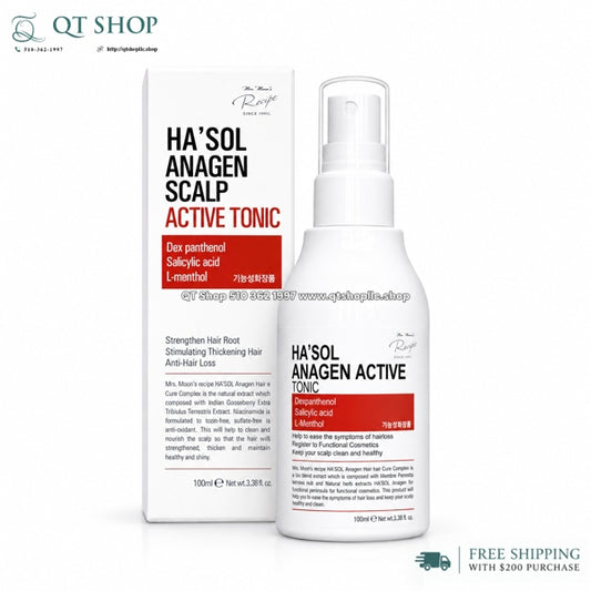 HA'SOL - Xịt Dưỡng Tóc Anagen Active Tonic - 100ml - EXP 202901
