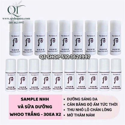 @ Sample NHH + Sữa Dưỡng Whoo Trắng 30ea x2 - EXP 202711