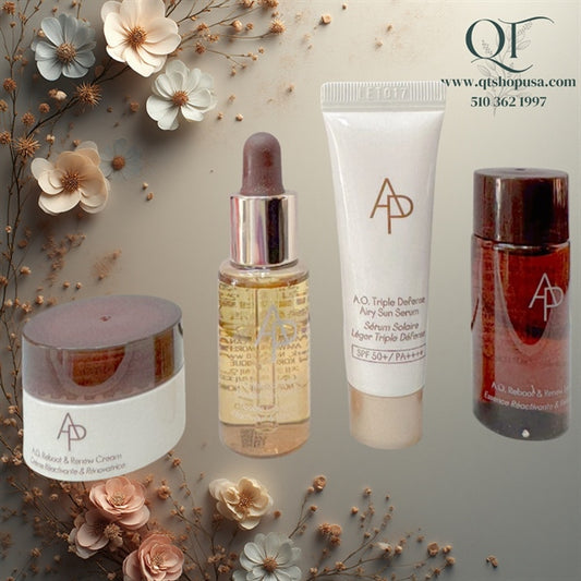 AMORE AP - Mini 4 Sản Phẩm - Nước Thần - Tinh Chất Ngàn Ngày - Kem Dưỡng - Sun Serum - EXP 202805