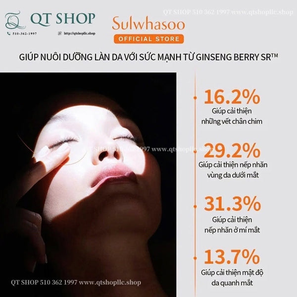 SULWHASOO - Sample Kem Mắt Thông Đỏ Mới - 12 gói x 1ml - EXP 202711