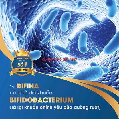 HEALTH AID - Men Vi Sinh Bifina R Nhật Bản - Hộp 20 gói - EXP 2027.08