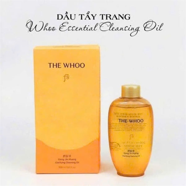 THE WHOO - Dầu Tẩy Trang Whoo Vàng Clarifying Cleansing Oil - 200ml