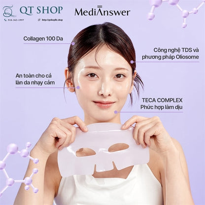 MEDIANSWER - Mặt Nạ Thạch Calming Collagen Nanoshot - TÍM - 5ea - EXP 202807