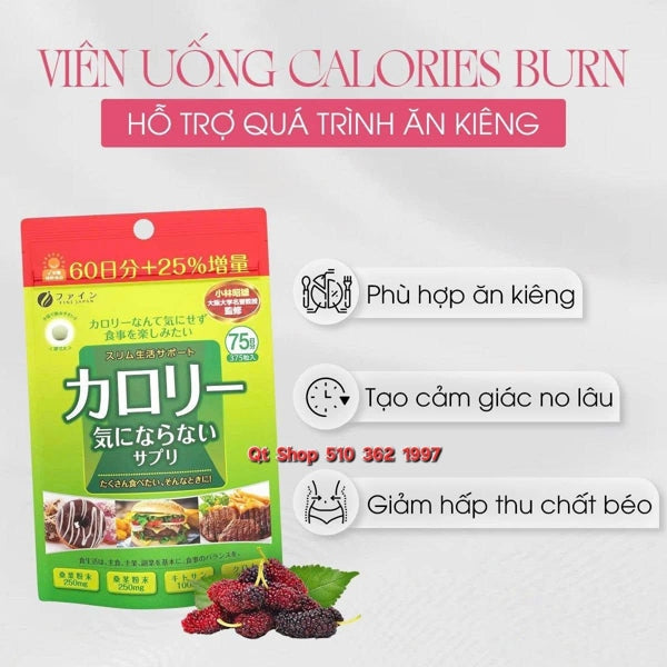 Viên uống giảm Hấp Thụ Calories - 75 ngày - EXP 20290301