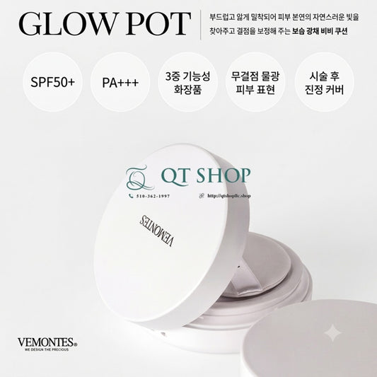 VEMONTES - Cushion Vemontes Dưỡng Phục Hồi - Tông 23 Vỏ trắng- 202707