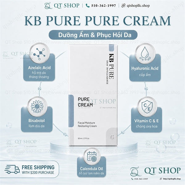 KB PURE - Kem Dưỡng Pure Cream 50ml - Da dầu mụn