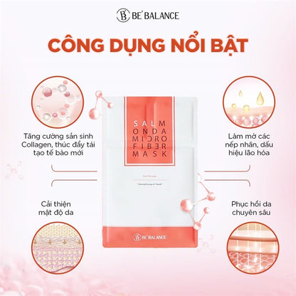 @ BEBALANCE - SALMON MICROFIBER Mask Màu Cam- 10ea - EXP 202803