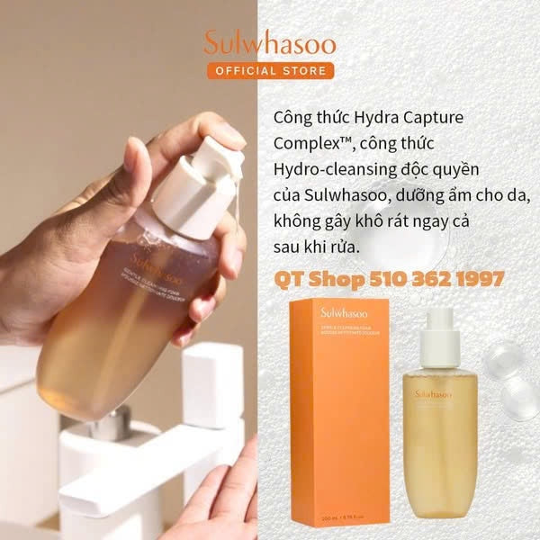 SRM Sulwhasoo Dịu Nhẹ Gentle Cleansing Foam 200ml