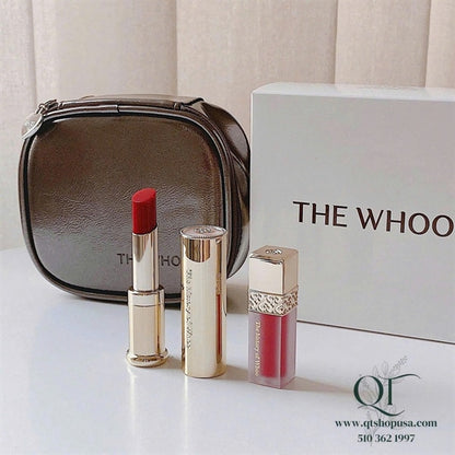 THE WHOO - Son Dưỡng Whoo Red Wine - tặng bóp màu Xám - EXP 202901